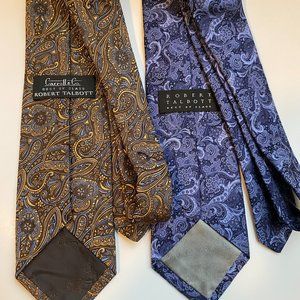 ROBERT TALBOTT  BEST OF CLASS 2 SILK TIES.